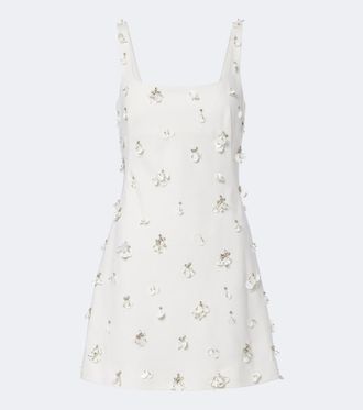 SIMKHAI Ziva embellished cr&ecirc;pe minidress