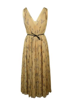 Fabiana Filippi Long Tulle Dress - Yellow