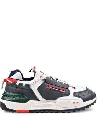 Polo Ralph Lauren low-tops lace-up sneakers - men - Fabric/Fabric/Polyurethane/Calf Leather/Rubber - 11.5 - Black