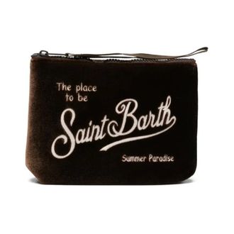 MC2 Saint Barth Clutches, female, Brown, Size: ONE SIZE Aline Velvet Pouch