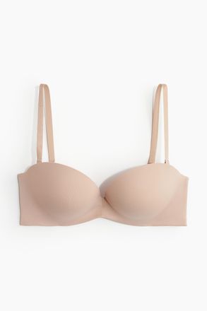 H&M Super-Push-up-Balconette-BH aus Mikrofaser - Beige