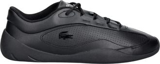 Lacoste Schoenen, Heren, Zwart, 42 EU, Leer, Net Lage Leren Sneakers
