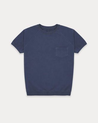 Fortela Highway Short-Sleeve Brushed Jersey Sweatshirt in Indigo at Nordstrom, Size X-Large