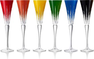 Waterford New Year Flutes Firework, Set of 6 Mixed