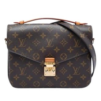 Louis Vuitton Pre-owned Pochette Metis - Dames - Pre-owned - Bruin - Maat: ONE Size Leer
