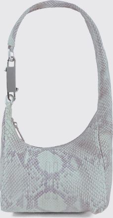 Rick Owens Python Leather Mini Shoulder Bag with Zip Closure