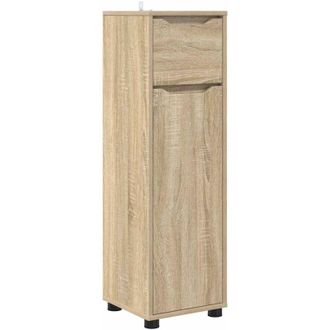 vidaXL Gabinete De Ba&ntilde;o Con Caj&oacute;n Roble Sonoma 30,5 X 30 X 101 Cm Vidaxl