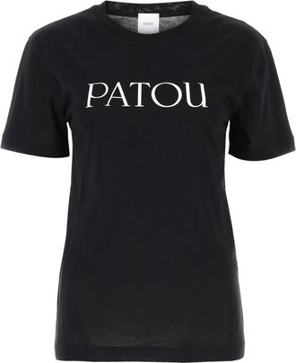 Patou Black Cotton T Shirt