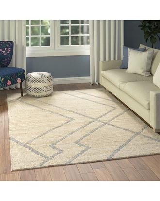 LR Home Lr Home Diamond Transitional Abstract Handmade Area Rug