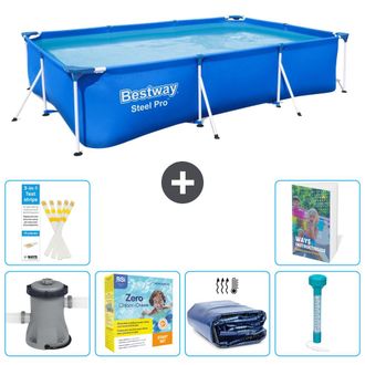 Bestway Piscina Bestway Steel Pro Rectangular - 300x201x66 Cm - 7-piezas S184