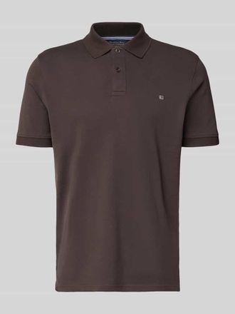 Christian Berg Regular Fit Poloshirt mit Stitching in Schoko, Gr&ouml;&szlig;e 3XL