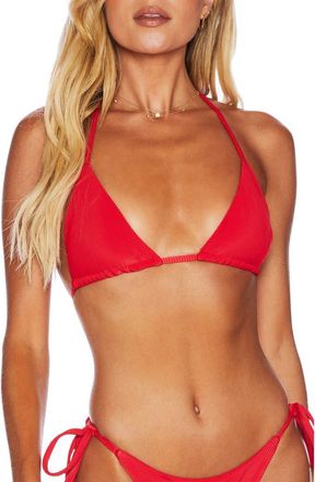 Beach Riot Winona String Bikini Top in Red at Nordstrom, Size X-Large