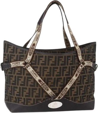 Fendi Pre-owned Canvas Tote Bag - Dames - Vintage Shopper - Veelkleurig - ONE Size - Vintage