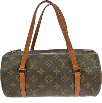 Louis Vuitton Papillon Handbag Monogram Canvas Brown Canvas Handbag (Pre-Owned)
