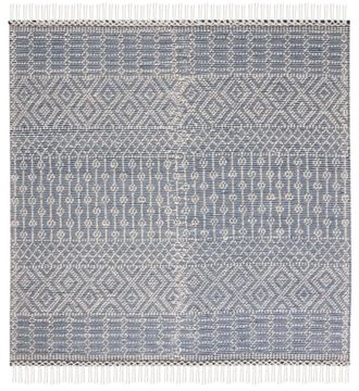 Safavieh Alfombra lana marfil/azul 183 x 183 cm