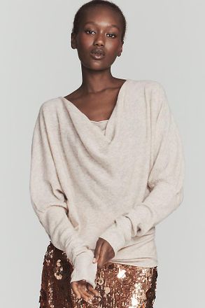 Maeve Cashmere Blend Cowl-Neck Sweater