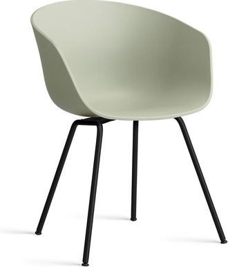 HAY About A Chair AAC 26, schwarz / pastel green 2.0 (Kunststoffgleiter)
