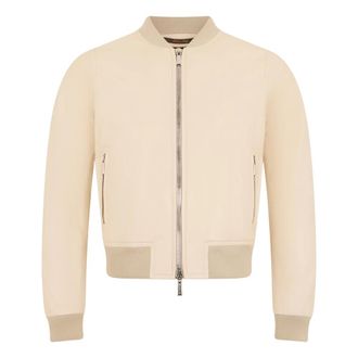 Moorer Bomber Jackets, female, Beige, Size: 3XS Bomber Jacket