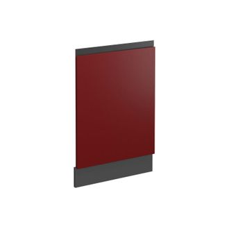 Vicco Panel Frontal R-line, Rojo, 44.6 Cm En Forma De J, Sin Encimera