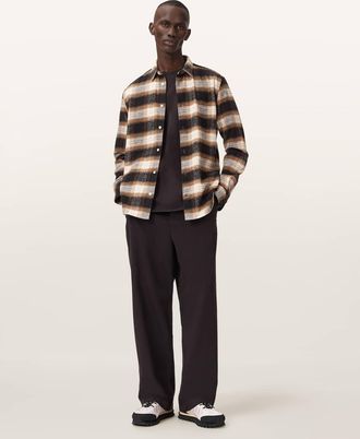 AllSaints Cotton Juku Loose Fit Trousers, Size: 28