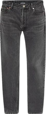 Balenciaga Gewassen Effect Jeans - Heren - Regular Fit Jeans - Zwart - W30 - Katoen - Jeans