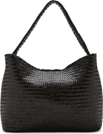 Mango Braided Leather Bucket Bag in Chocolate at Nordstrom