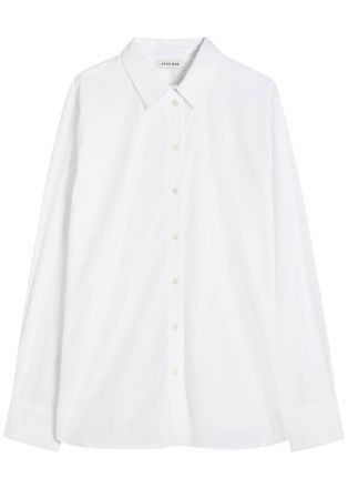 Anine Bing Essie Cotton-poplin Shirt - White - S (UK8-10 / S)