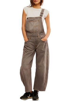 Free People Good Luck Denim Overalls in Archive Grey at Nordstrom Rack, Size X-Large