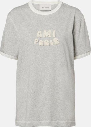 Ami Logo cotton jersey T-shirt