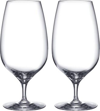 Waterford Set Of 2 Craft Brew Stemmed Beer Glasses