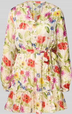 Only Tailliertes Freizeitkleid mit Effektgarn-Details Modell AVERY in Ecru, Gr&ouml;&szlig;e XL