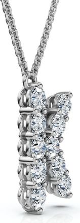 Pompeii3 1Ct Diamond Initial K Pendant 14k Gold 18 Necklace Lab Grown 5/8 Tall