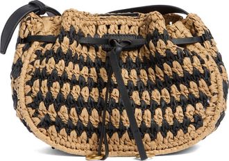 Rag & Bone River Raffia Crossbody Bag in Black Mult at Nordstrom