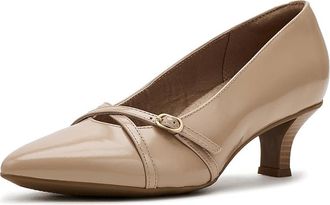 Clarks Kepley Star High Womens Heels Beige Leather : 6.5 B - Medium
