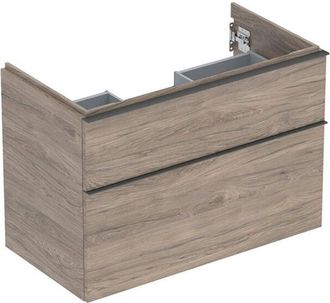 Keramag Keramag - Geberit Icon Mueble Bajo Lavabo, 2 Cajones, 88,8x61,5x47,6 Cm