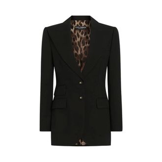 Dolce & Gabbana Dames, Jassen, Zwart, Maat: M