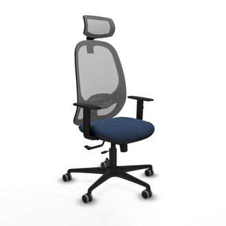 Piqueras y Crespo Silla De Oficina Piqueras Y Crespo Cilanco Cuero Sint&eacute;tico Azul Marino