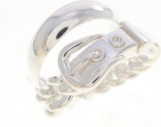 Herm&egrave;s Silver Silver 925 Band Ring (Pre-Owned)