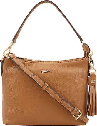 Paul Costelloe Womens Mestolo Brown Leather Multi Way Bag - One Size
