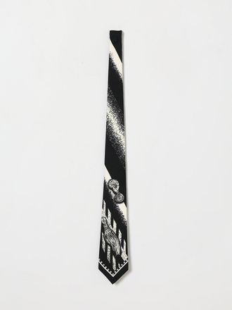 Versace All-Over Contrast Greca Pattern Silk Tie