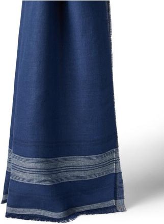 Brunello Cucinelli Linen scarf in Royale Blue at Nordstrom