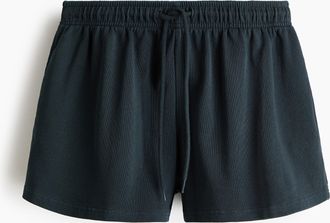 H&M Sweatshorts mit Kordelzug - Schwarz