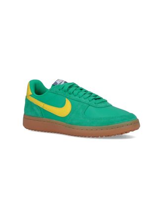 Nike Suede and Leather Low-Top Sneaker - Green