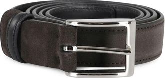 Hogan Black Suede Calfskin Belt