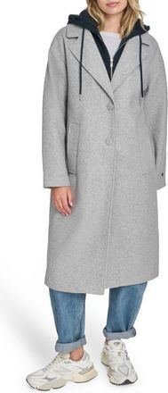 Champion Topcoat with Removable Hooded Bib in Lt Grey at Nordstrom, Size X-Small