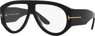 Tom Ford 60mm Pilot optical glasses in Black at Nordstrom