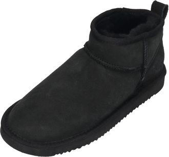 Rohde Genova 7098 Womens Winter Lambskin Booties Black, black, 8.5 UK