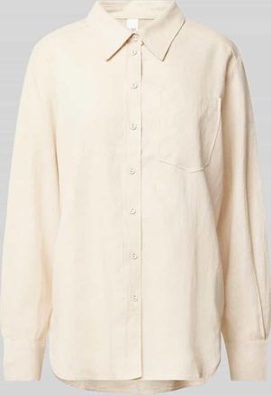 Vero Moda Relaxed Fit Leinenbluse Modell FLAXY in Beige, Größe 34