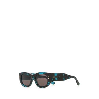 Gucci Geometric Frame Sunglasses - female - Gucci - Sunglasses - Multicolor - ONE SIZE - Accessories