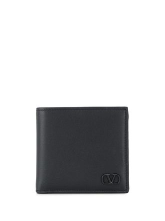 Valentino Garavani Portafoglio bi-fold VLOGO Signature - Nero